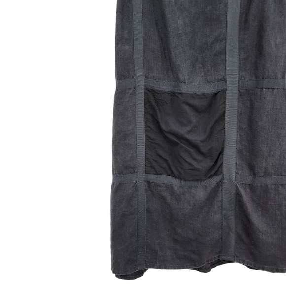 Krista Larson Women's 100% Linen Patchwork Maxi Skirt - OS - Picture 2 of 7